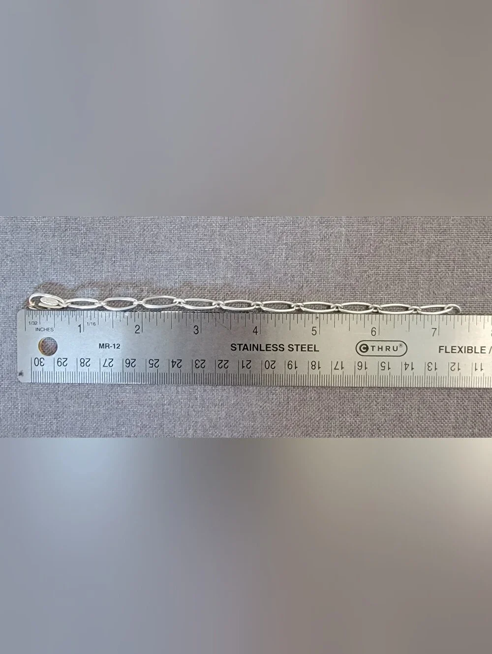 Tiffany & Co. Silver Paperclip Link Bracelet on Tiffany Blue Pouch